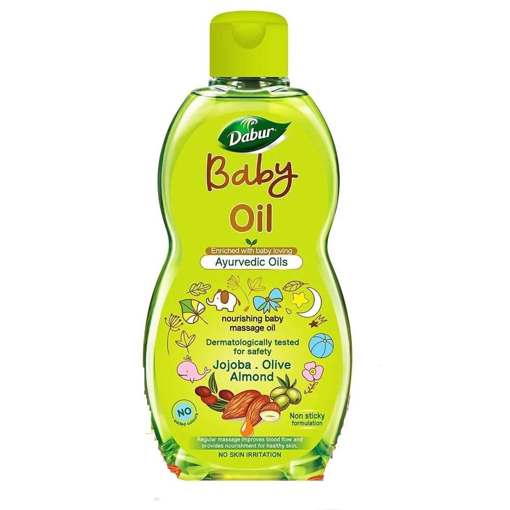 Dabur Baby Oil Enriched With Baby Loving Ayurvedic Oils, 200 ml-1.webp